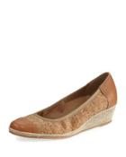 Maira Cork Wedge Espadrille, Neutral