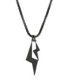 Men's Bolt Charm Necklace.