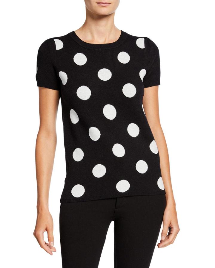 Intarsia Polka Dot
