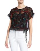 Terson Psyche Embroidered Sheer