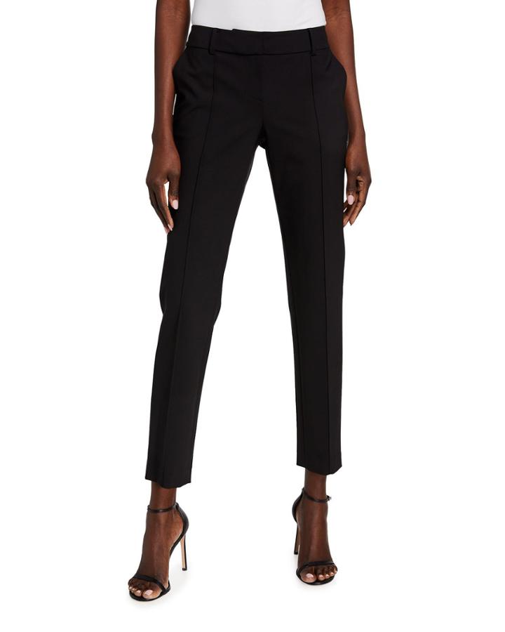 Modern Stretch Wool-blend Ankle Pants