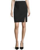 Seamed Pencil Skirt With Front