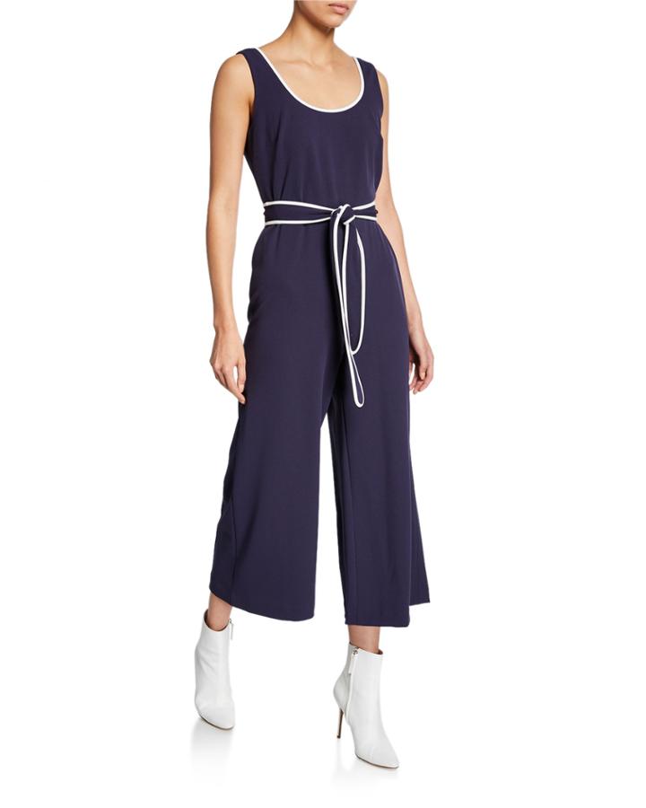 Fit-and-flare Sleeveless Jumpsuit
