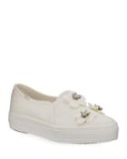 Triple Deck Floral Slip-on