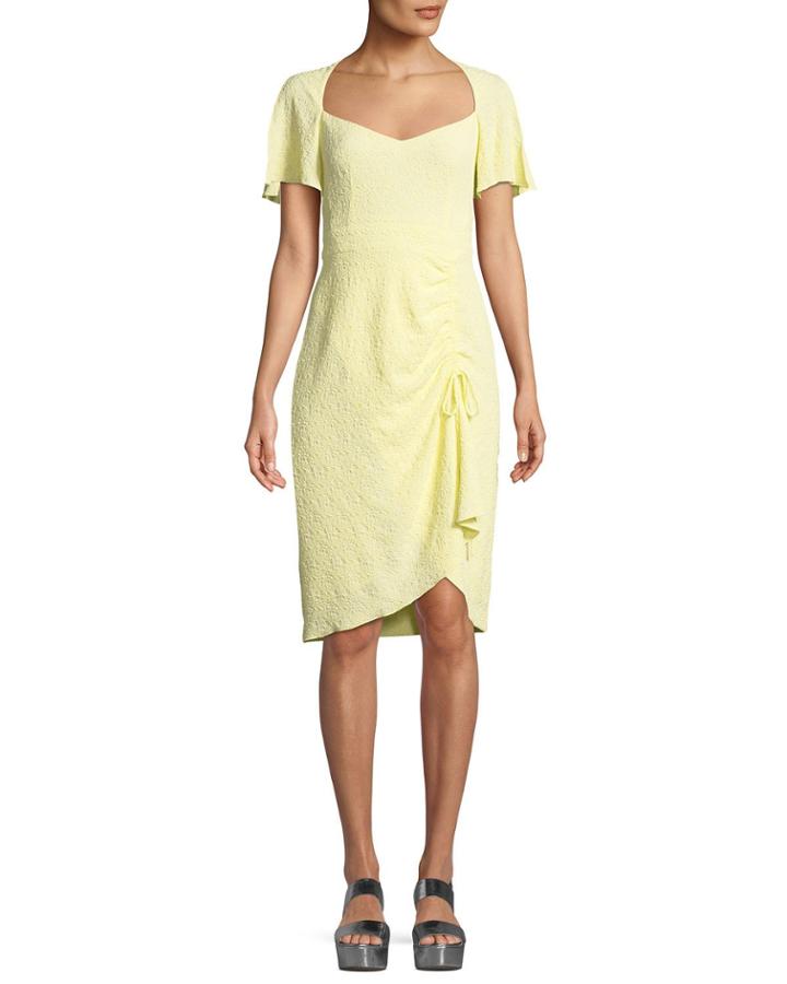 Portrait Scoop-neck Tie Dress