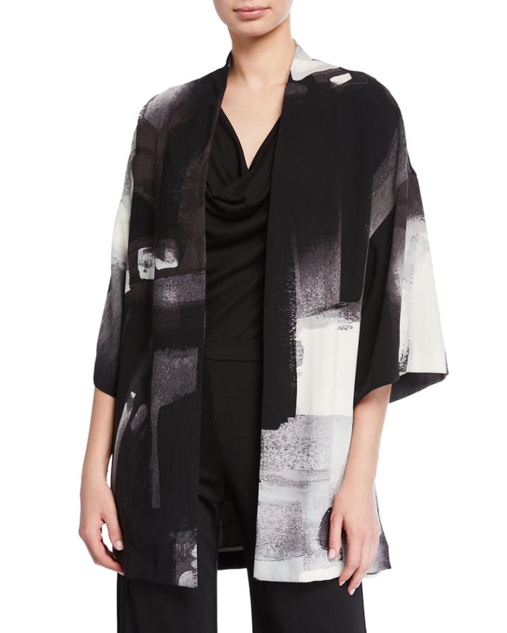 Brushstroke Silky Soft Easy Jacket