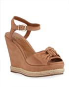 Kendra Knotted Nubuck Wedge