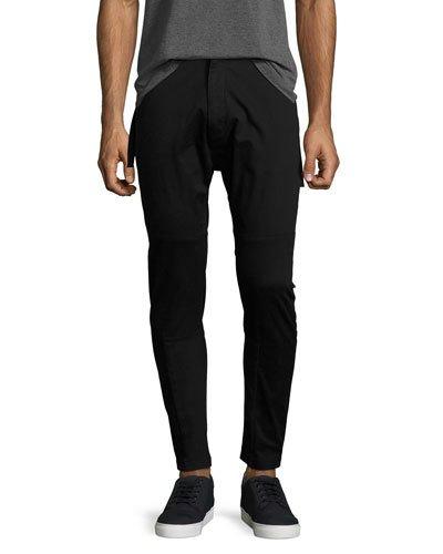 Side-strap Slim-fit Trousers