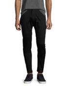 Side-strap Slim-fit Trousers