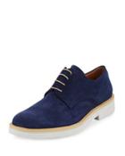 Torino Suede Derby Oxford, Blue