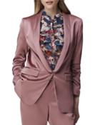 Satin Scrunch-sleeve Jacket