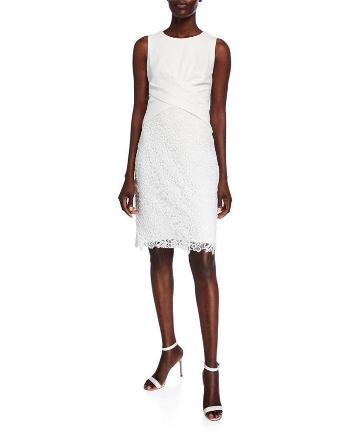 Lace Skirt Cross-front