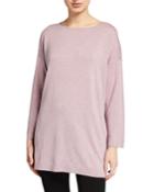 Petite Bateau-neck Bracelet-sleeve Cozy Tunic