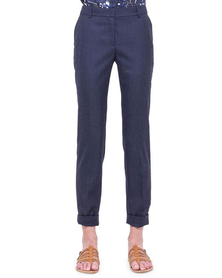 Akris Melvin Melange Gabardine Ankle Pants, Women's, Size: