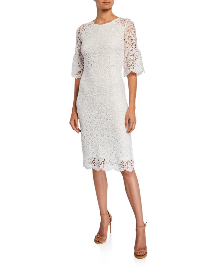 Embroidered Overlay Dress