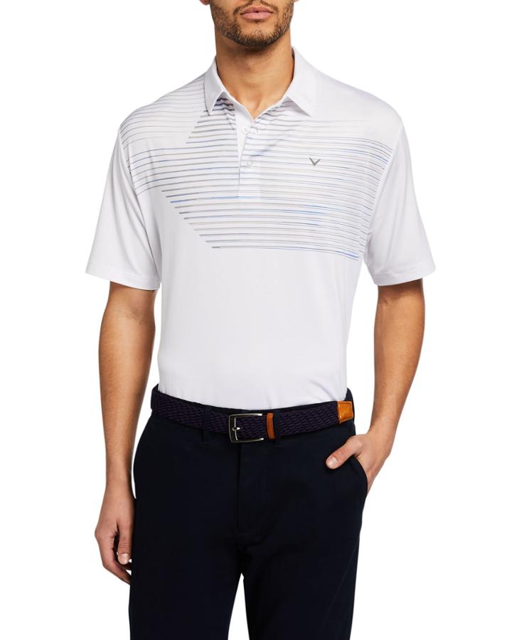Men's Faded Print Polo