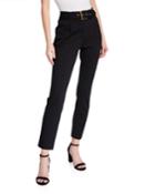 Belted Straight-leg Pant