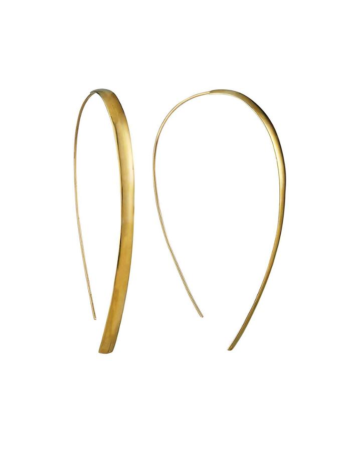 14k Bubble Hooked-on Hoop Earrings