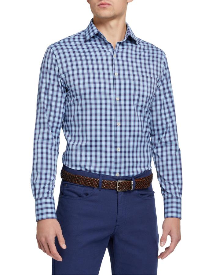 Men's Large-check Performance