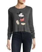 Mickey Mouse Long-sleeve Tee, Black