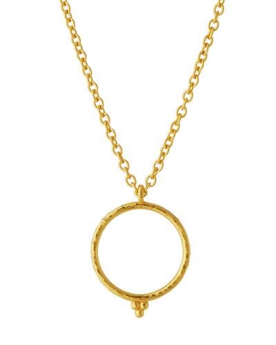 Captive Circle Pendant Necklace