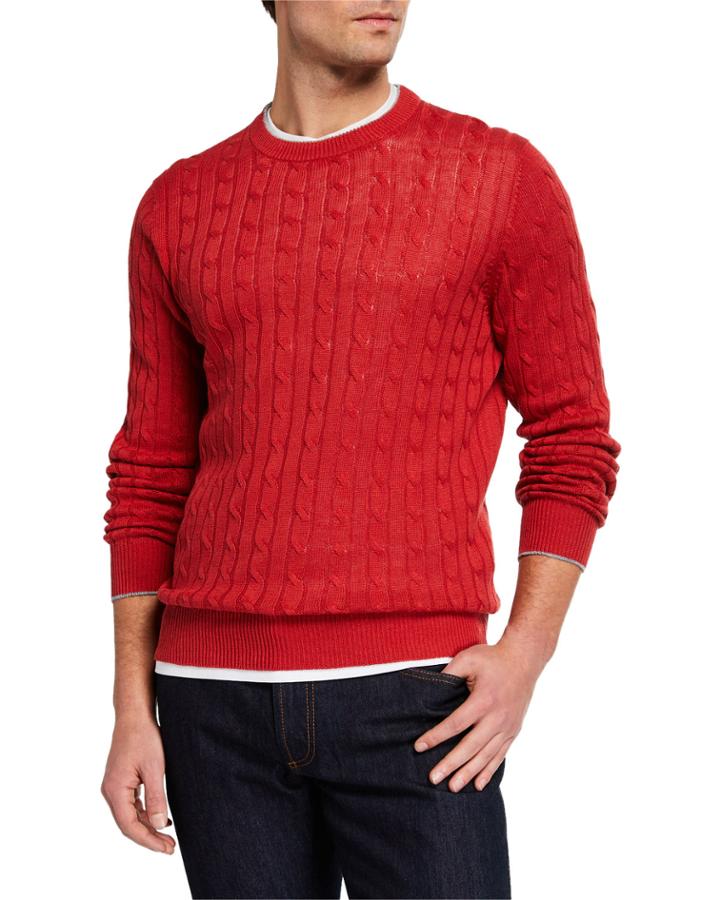 Men's Cable-knit Pullover