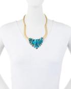 Turquoise Howlite Earth Necklace