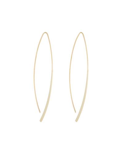 14k Small Arch Hoop Earrings