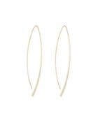 14k Small Arch Hoop Earrings