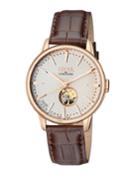 Men's Automatic Mulberry Brown Leather