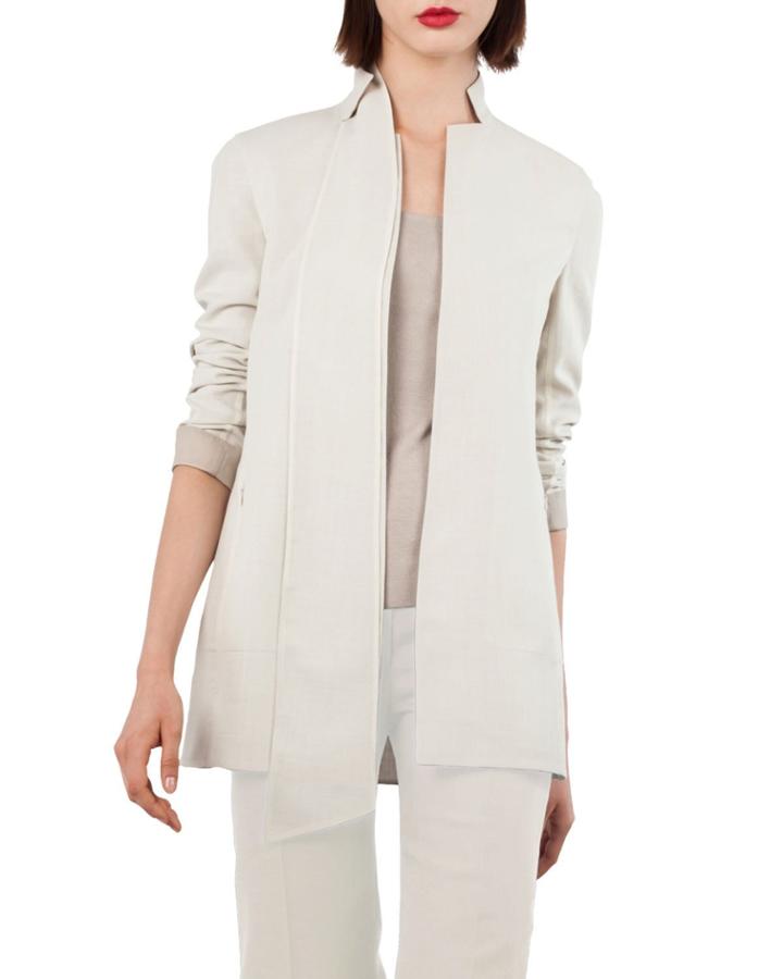 Revernotch-collar Wool-blend Jacket