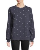 Torine Heart Embroidery Cotton-blend