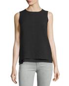 Layered Jacquard Sleeveless