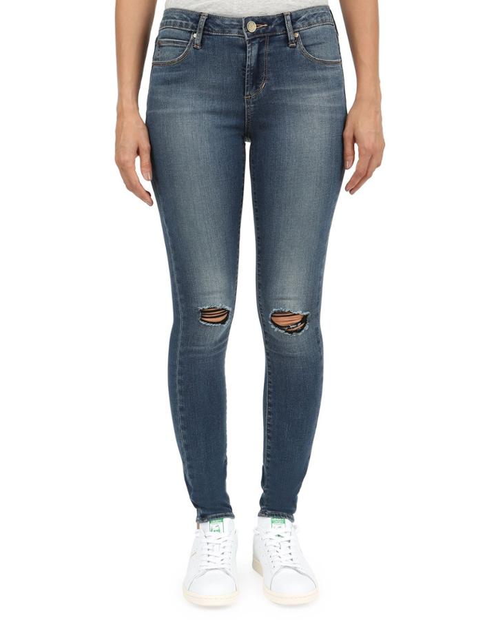 Sarah Skinny Distressed Denim Jeans