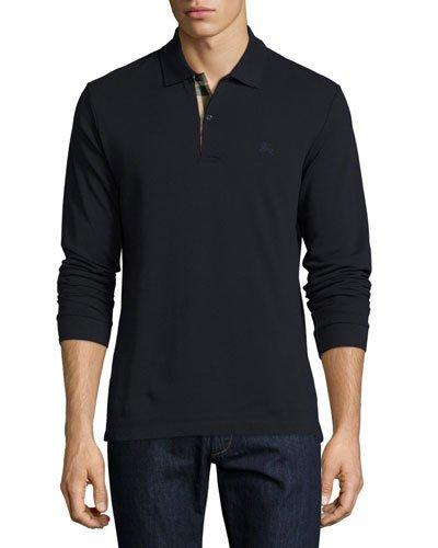 Long-sleeve Oxford Polo