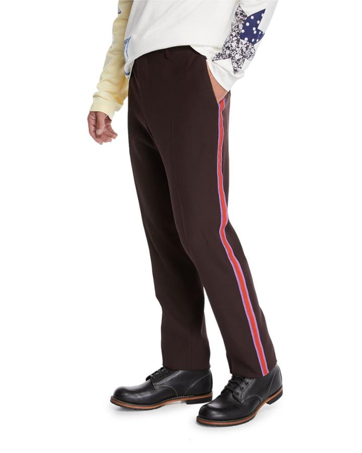 Men's High-twisted Gabardine Pants