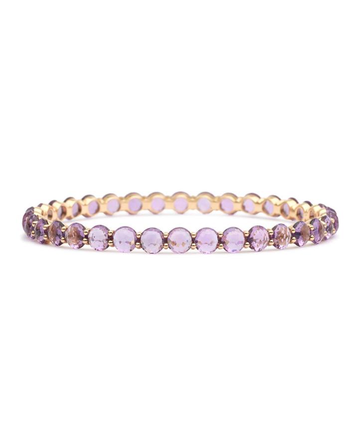 18k Gold Lollipop&reg; All Stones Bangle, Amethyst