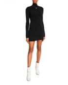 Angel Fitted Knit Bell-sleeve Dress