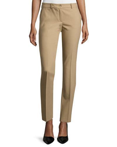 Samantha Slim-leg Pants, Fawn