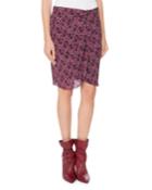 Floral-print Draped