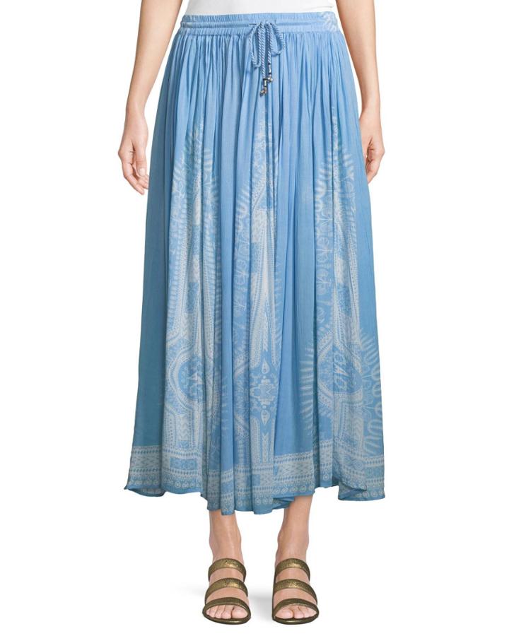 Border-print Crinkled