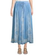 Border-print Crinkled