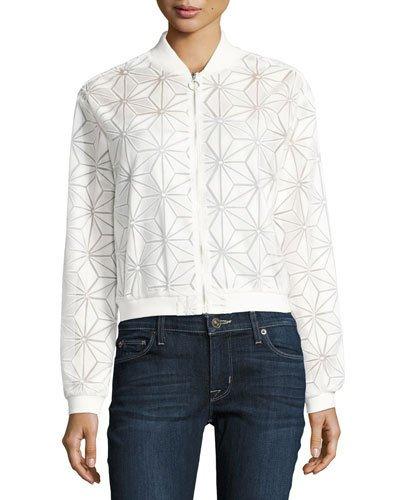 Corey Semisheer Bomber Jacket, White
