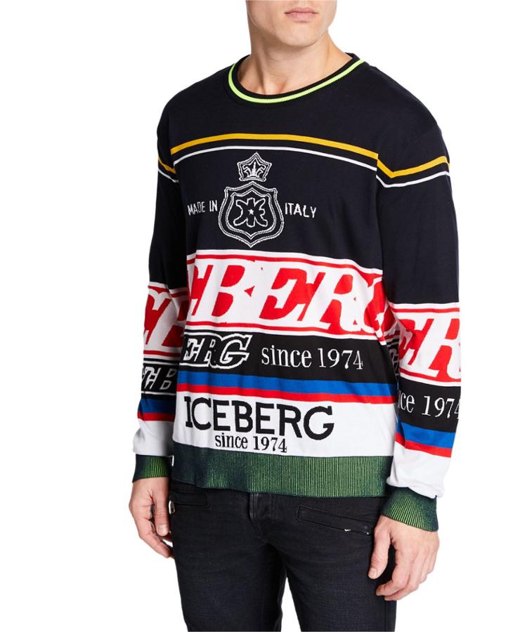 Men's Logo Knit Crewneck