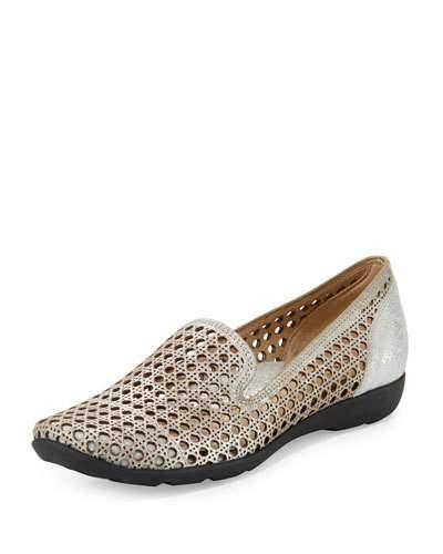 Gauri Metallic Laser-cut Flat,