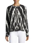 Isalva Ikat-print Long-sleeve