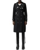 Kensington Punk-ring Trim Cotton Trench Coat