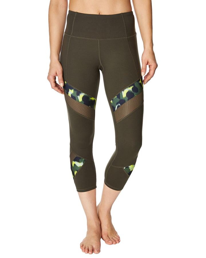 Camo-print Mesh Cropped