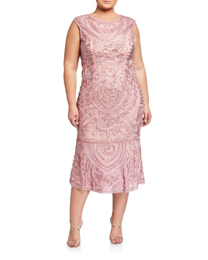 Plus Size Soutache Flounce Bottom
