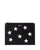 Stars Small Zippered Clutch Bag